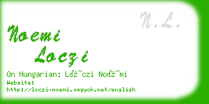 noemi loczi business card